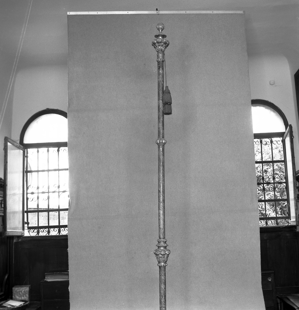 asta di baldacchino processionale, serie - manifattura veneta (sec. XIX)