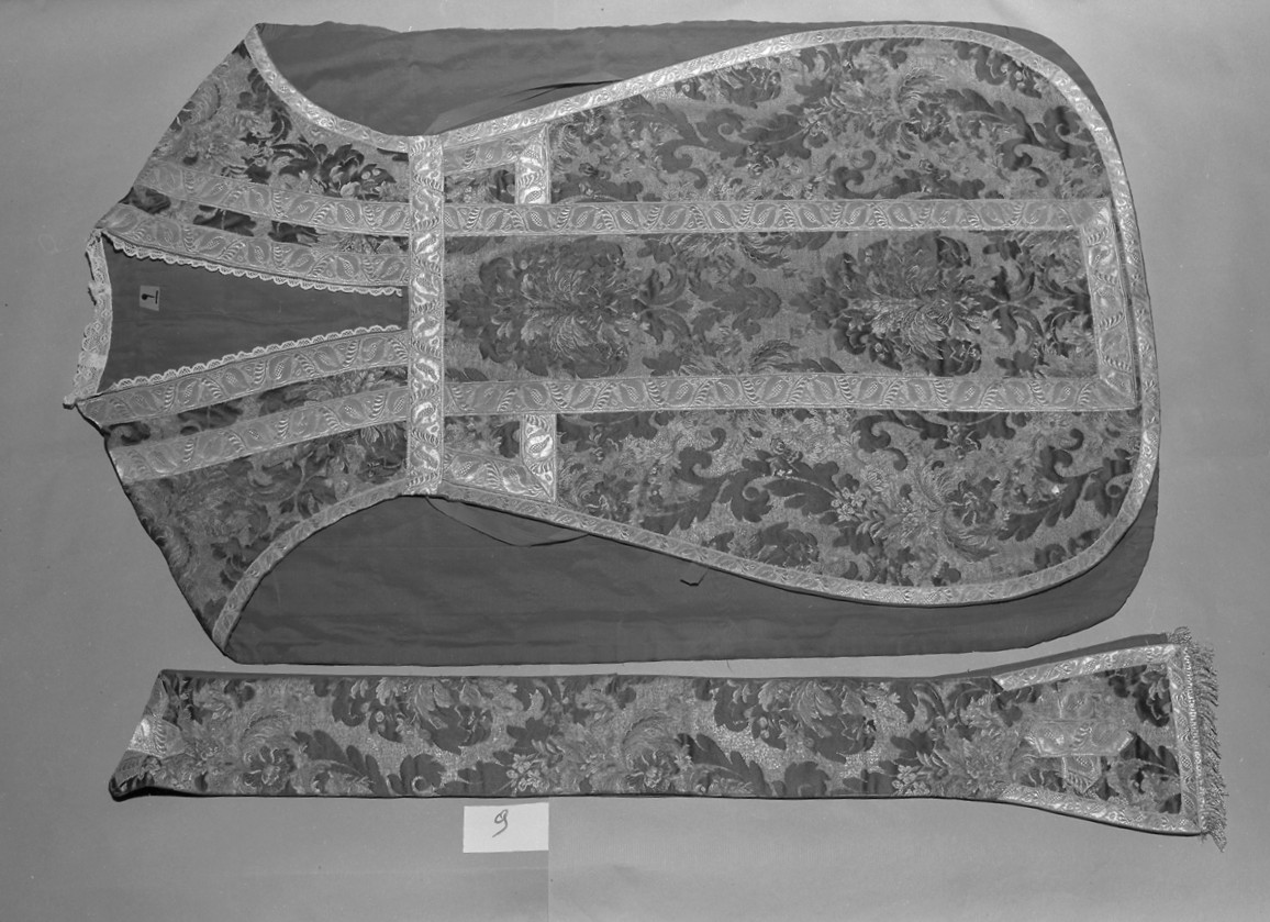 paramento liturgico, insieme - manifattura italiana (prima metà sec. XIX)