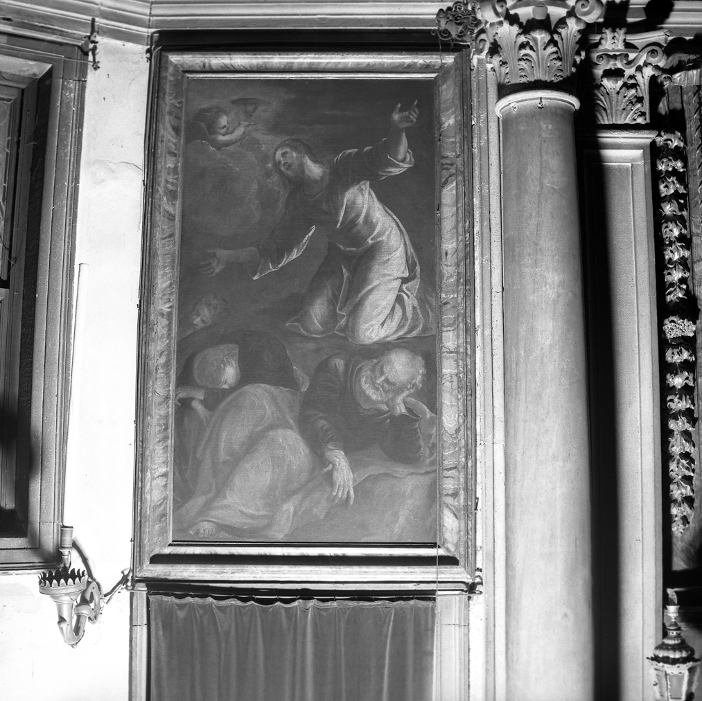orazione di Cristo nell'orto di Getsemani (dipinto) di Porta Giuseppe detto Giuseppe Salviati (sec. XVI)