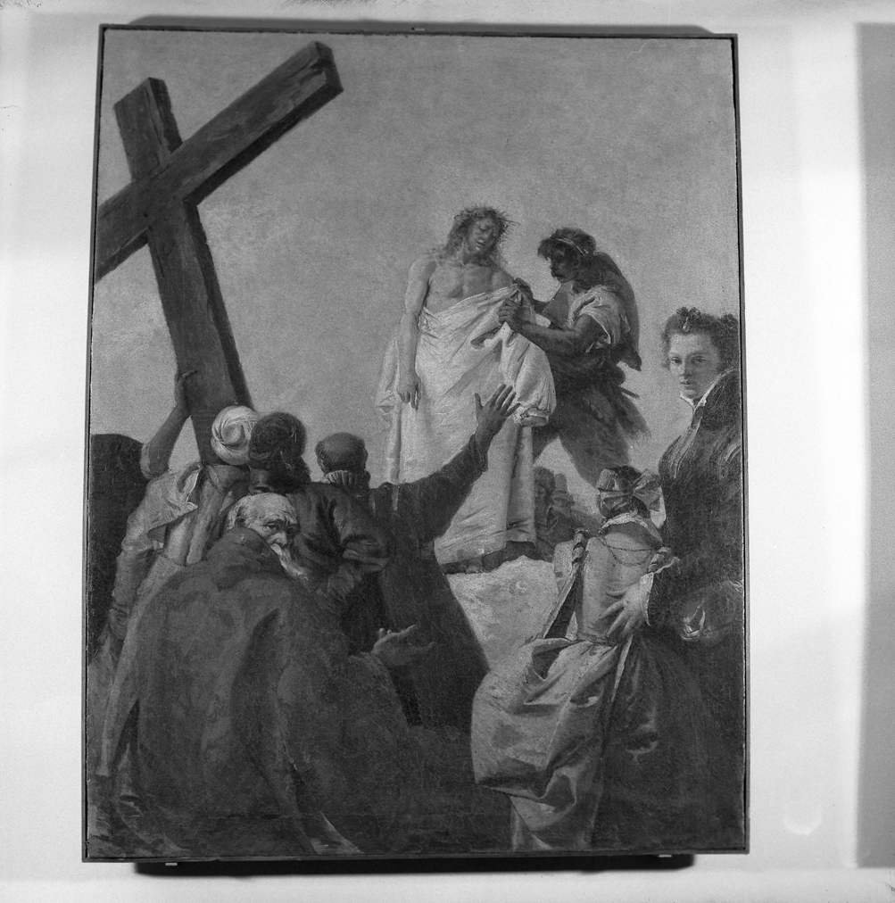 stazione X: Gesù spogliato e abbeverato di fiele (Via Crucis, elemento d'insieme) di Tiepolo Giandomenico (sec. XVIII)