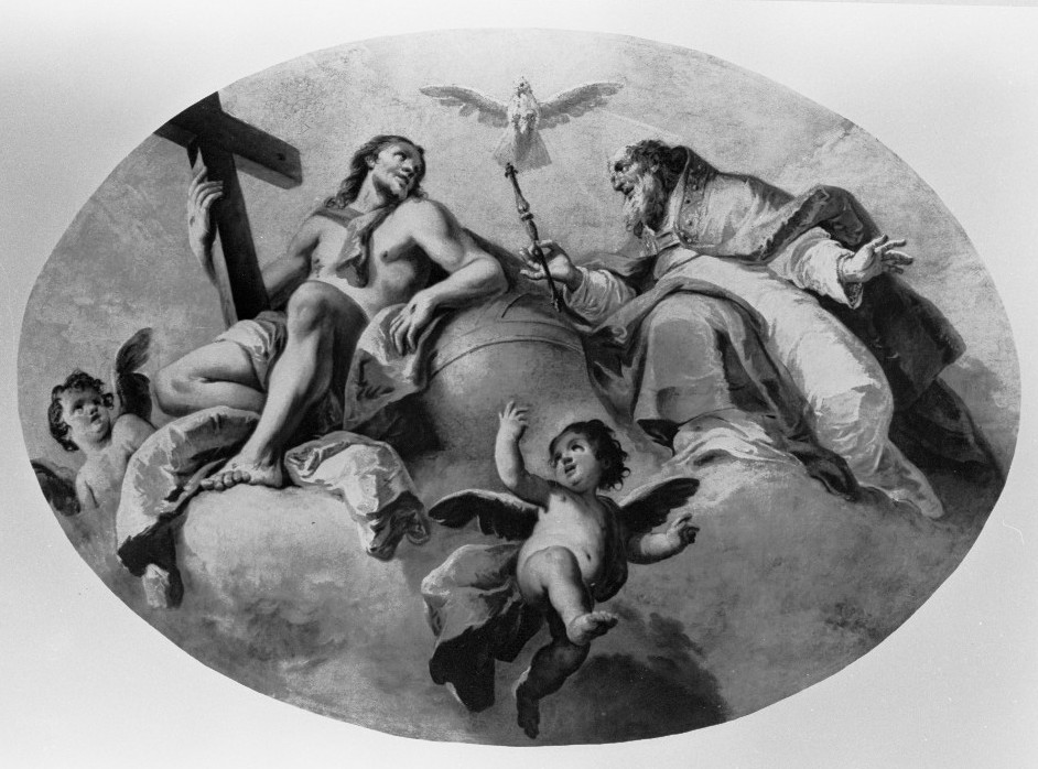 Trinità (dipinto) di Marieschi Jacopo detto Jacopo di Paolo (seconda metà sec. XVIII)