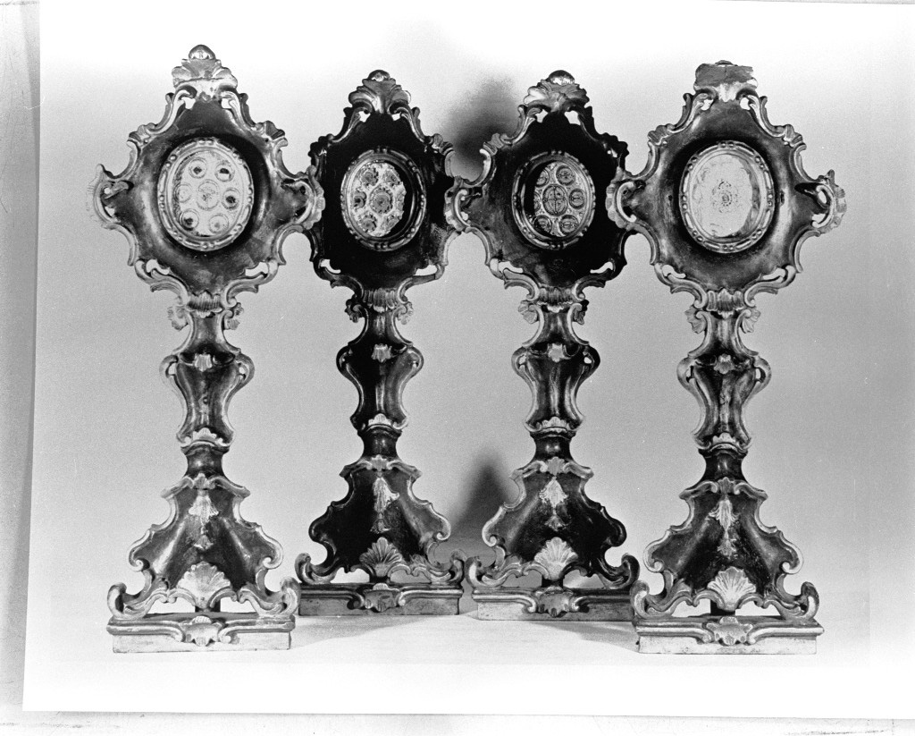 reliquiario, serie - bottega veneta (sec. XVIII)