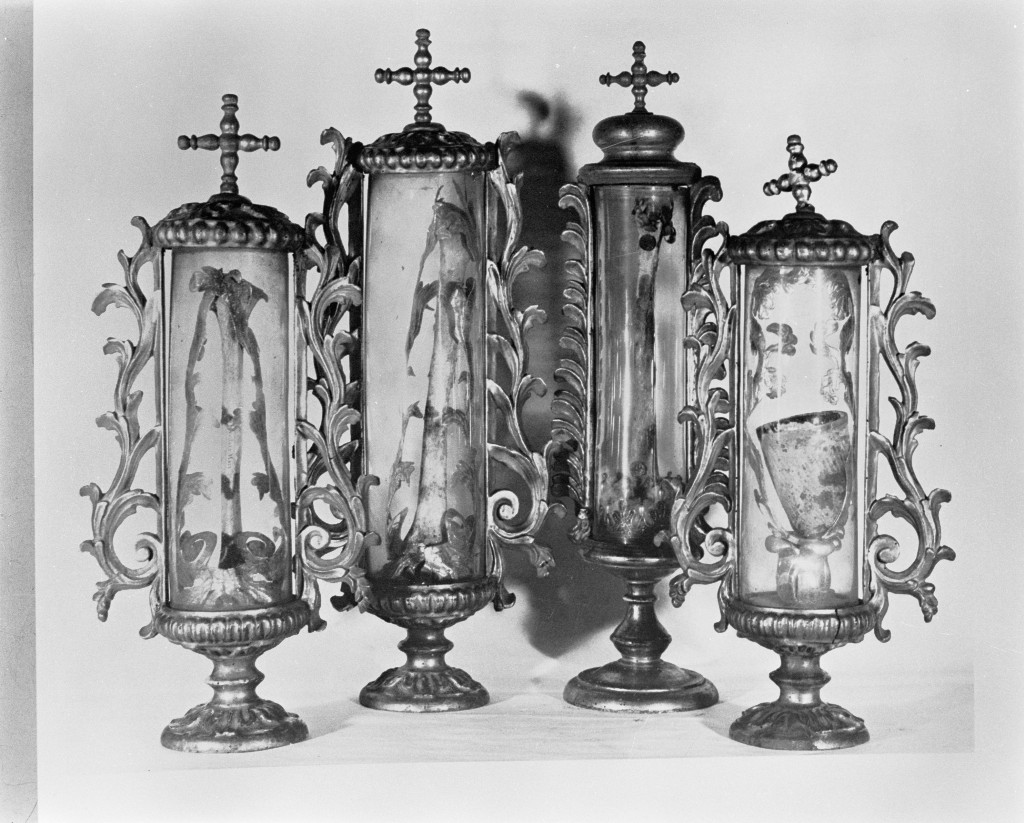 reliquiario, serie - bottega veneta (sec. XVII)