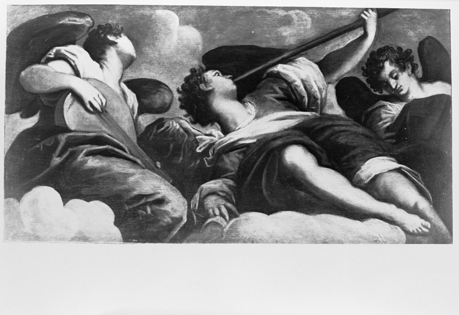 angeli musicanti (dipinto) di Negretti Jacopo detto Palma il Giovane (sec. XVI)