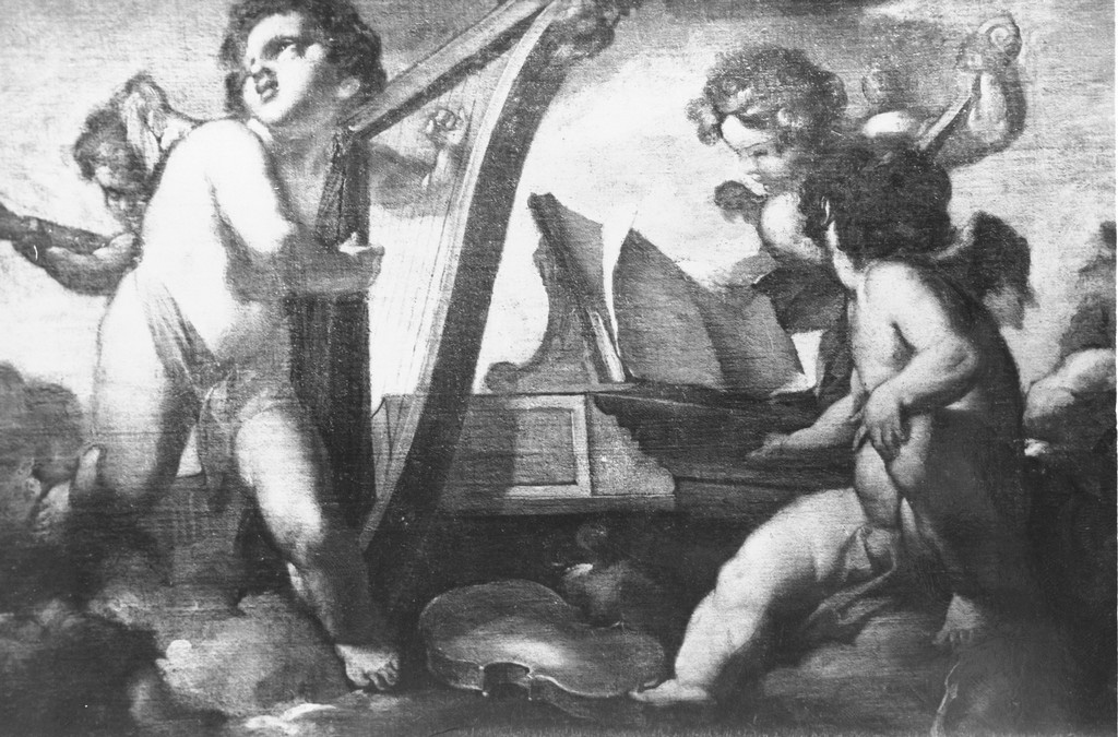 angeli musicanti (dipinto, complesso decorativo) di Mariotti Giovanni Battista (secondo quarto sec. XVIII)