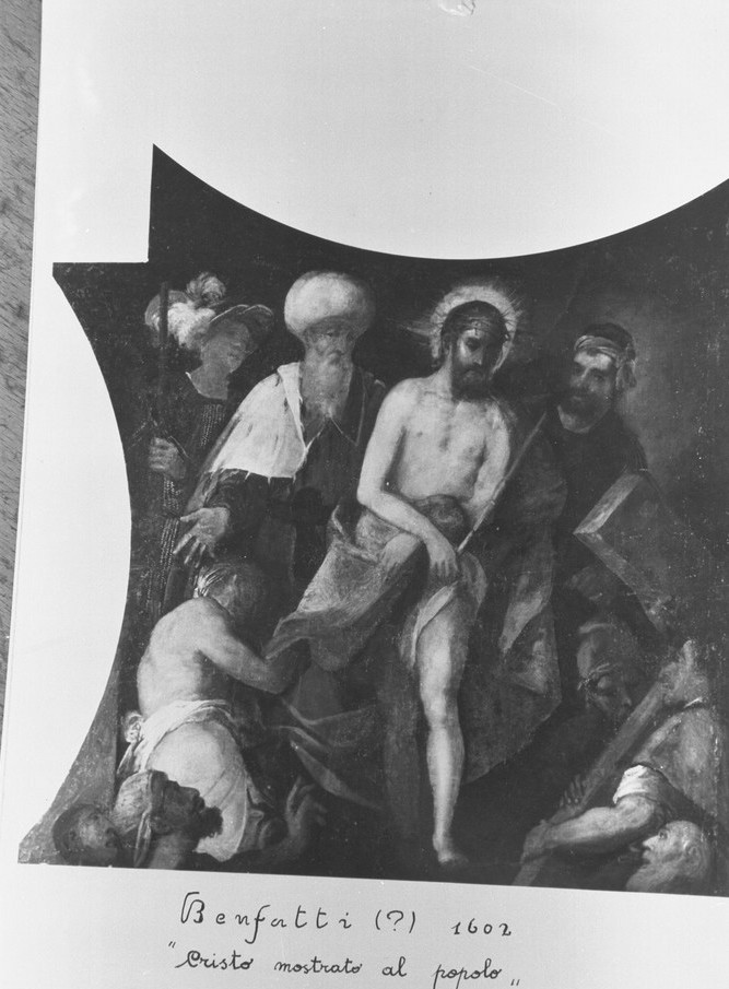 Ecce Homo (dipinto, elemento d'insieme) di Benfatto Alvise detto Alvise del Friso (fine/inizio secc. XVI/ XVII)