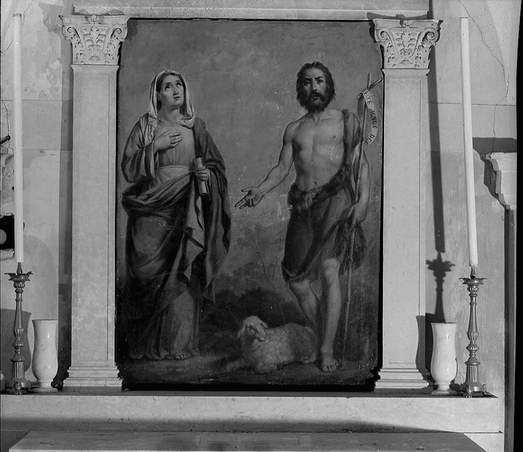 Santa Filomena e San Giovanni Battista (dipinto) - ambito veneto (sec. XIX)