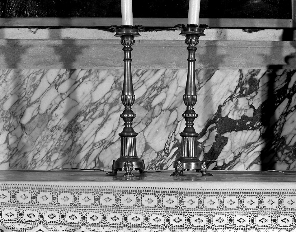 candeliere, serie - bottega veneta (inizio sec. XIX)