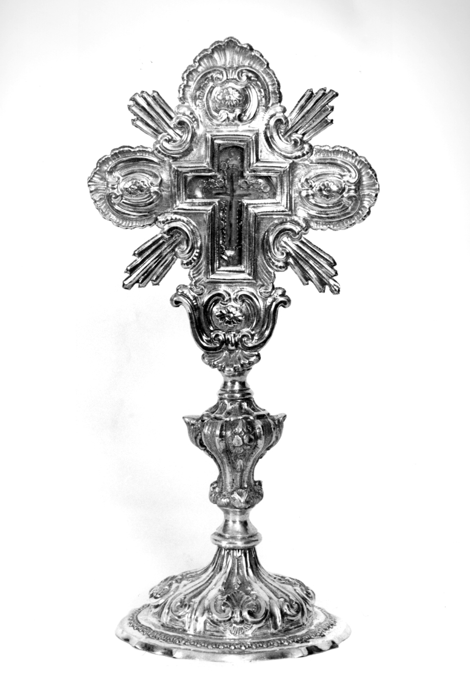 reliquiario - a ostensorio - bottega veneta (prima metà sec. XVIII)