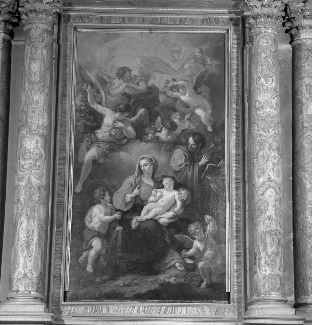 Sacra Famiglia (pala d'altare) di Mengardi Giovanni Battista (seconda metà sec. XVIII)