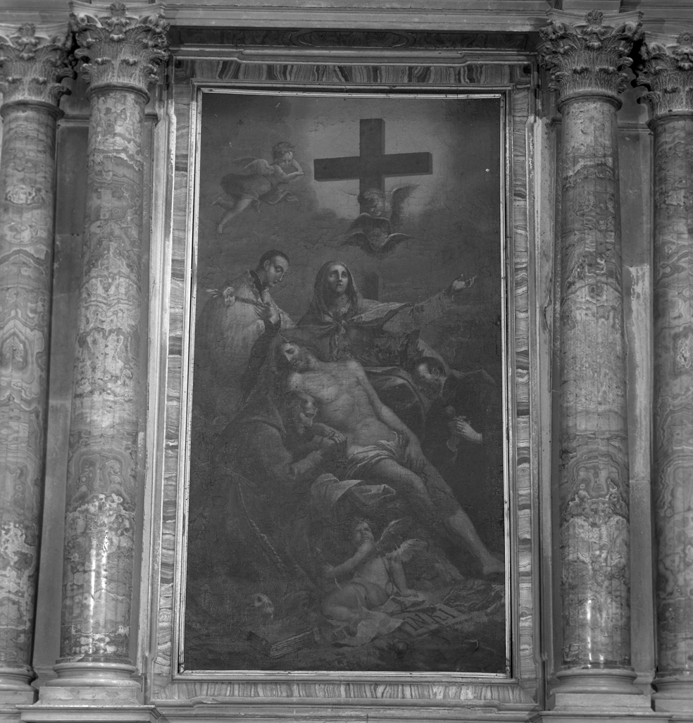 deposizione di Cristo dalla croce (pala d'altare) di Von Aache Hans, Ugolini Agostino Gaetano (fine sec. XVIII)