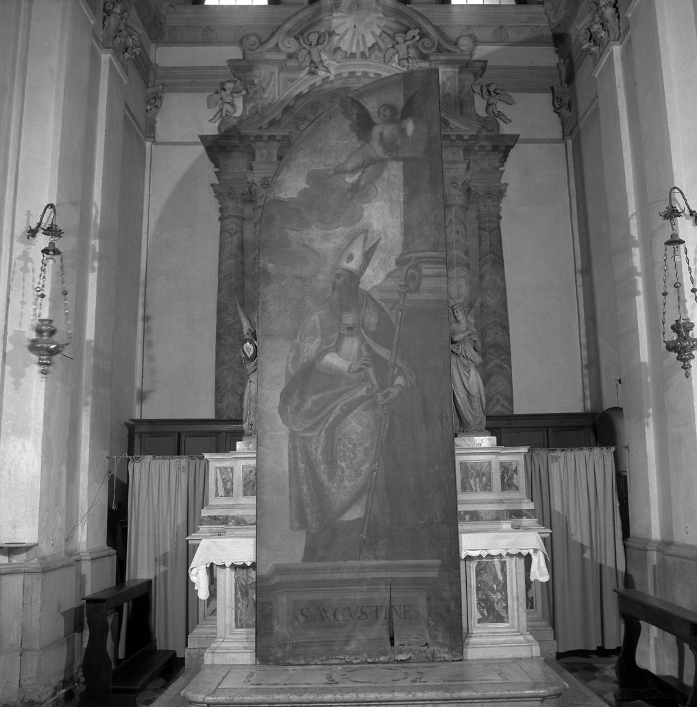 Sant'Agostino (dipinto) di Negretti Jacopo detto Palma il Giovane (fine/inizio secc. XVI/ XVII)