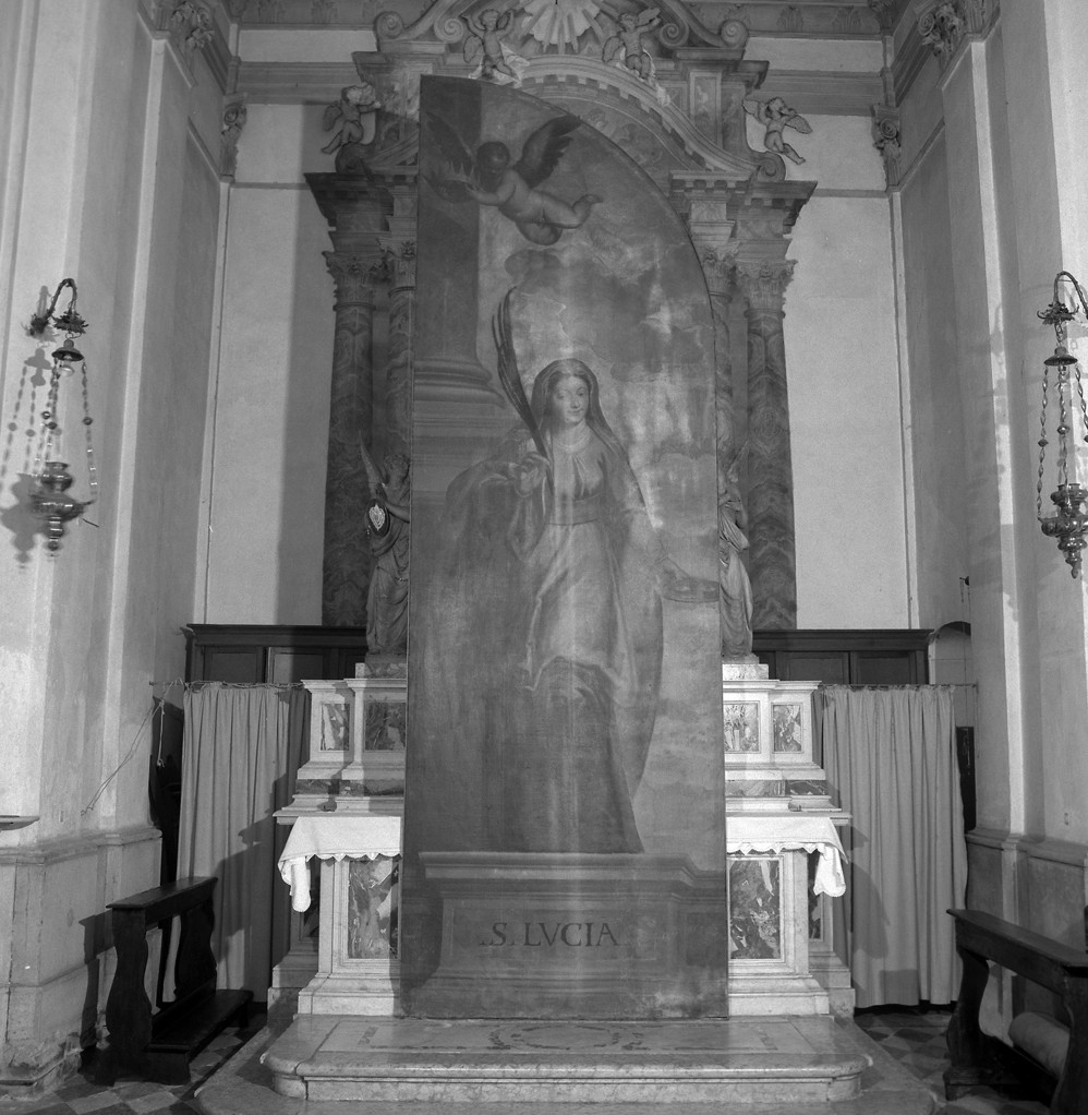 Santa Lucia (dipinto) di Negretti Jacopo detto Palma il Giovane (fine/inizio secc. XVI/ XVII)