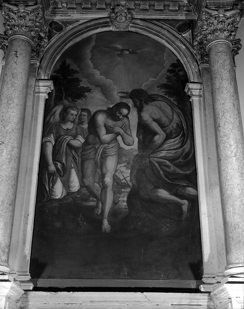 battesimo di Cristo (dipinto) - ambito veneto (prima metà sec. XVII)