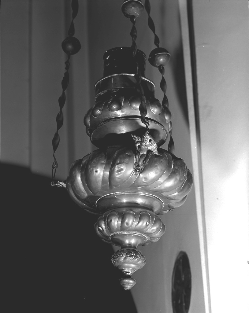 lampada pensile, coppia - bottega veneta (seconda metà sec. XIX)