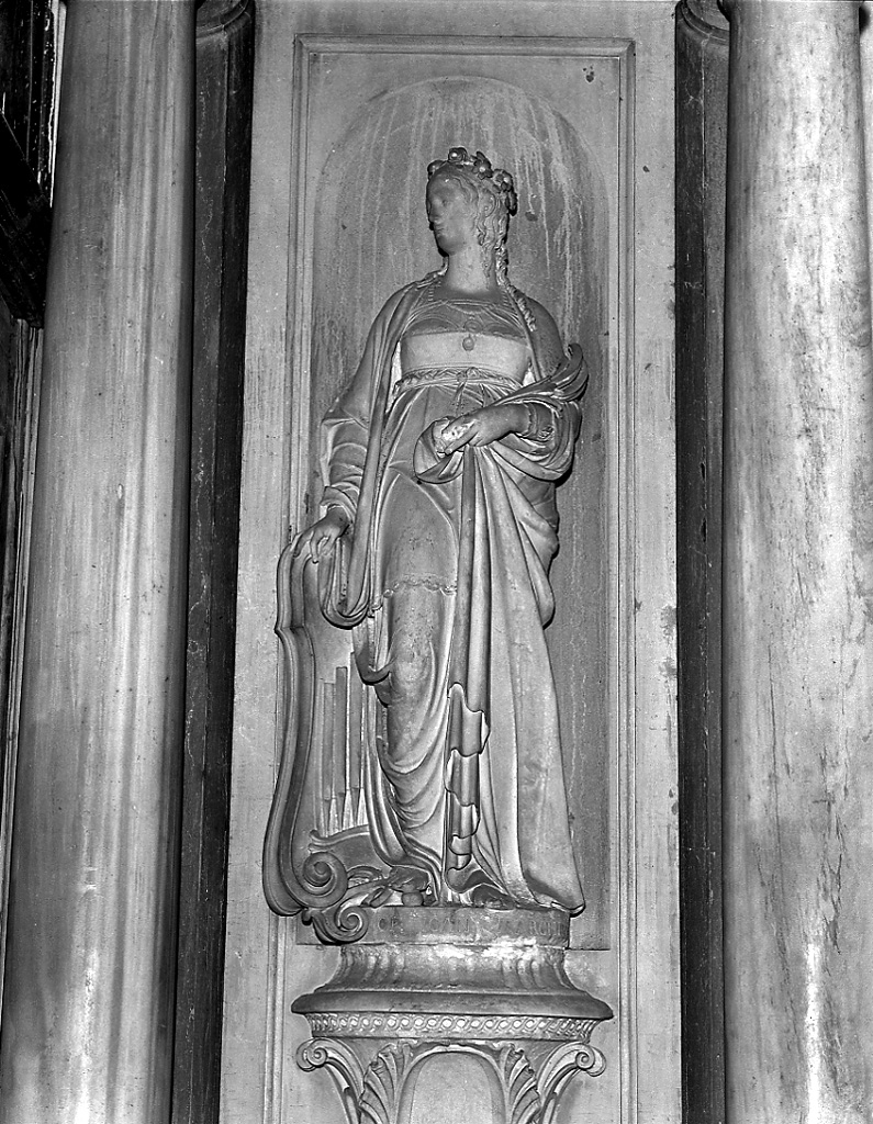 Santa Cecilia (statua, elemento d'insieme) di Marchiori Giovanni (sec. XVIII)