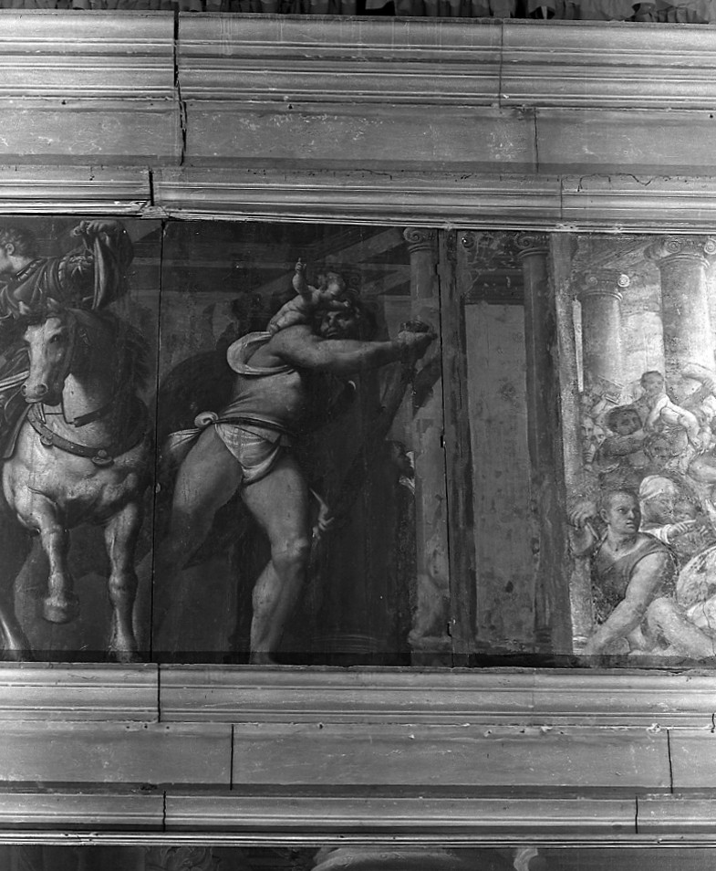 San Cristoforo (dipinto, elemento d'insieme) di De Sacchis Giovanni Antonio detto Pordenone (sec. XVI)
