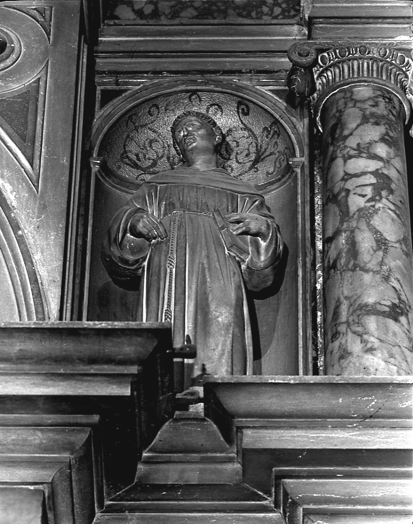 San Francesco d'Assisi (statua, elemento d'insieme) di Mosca Giovanni Maria (sec. XVI)