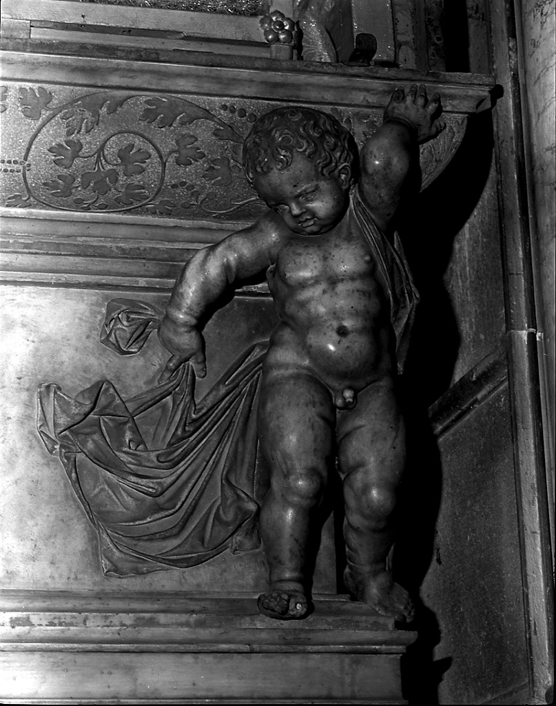 putto (statuetta, elemento d'insieme) di Mosca Giovanni Maria (sec. XVI)