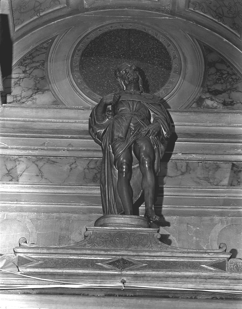 San Rocco (statua, elemento d'insieme) di Mosca Giovanni Maria (sec. XVI)