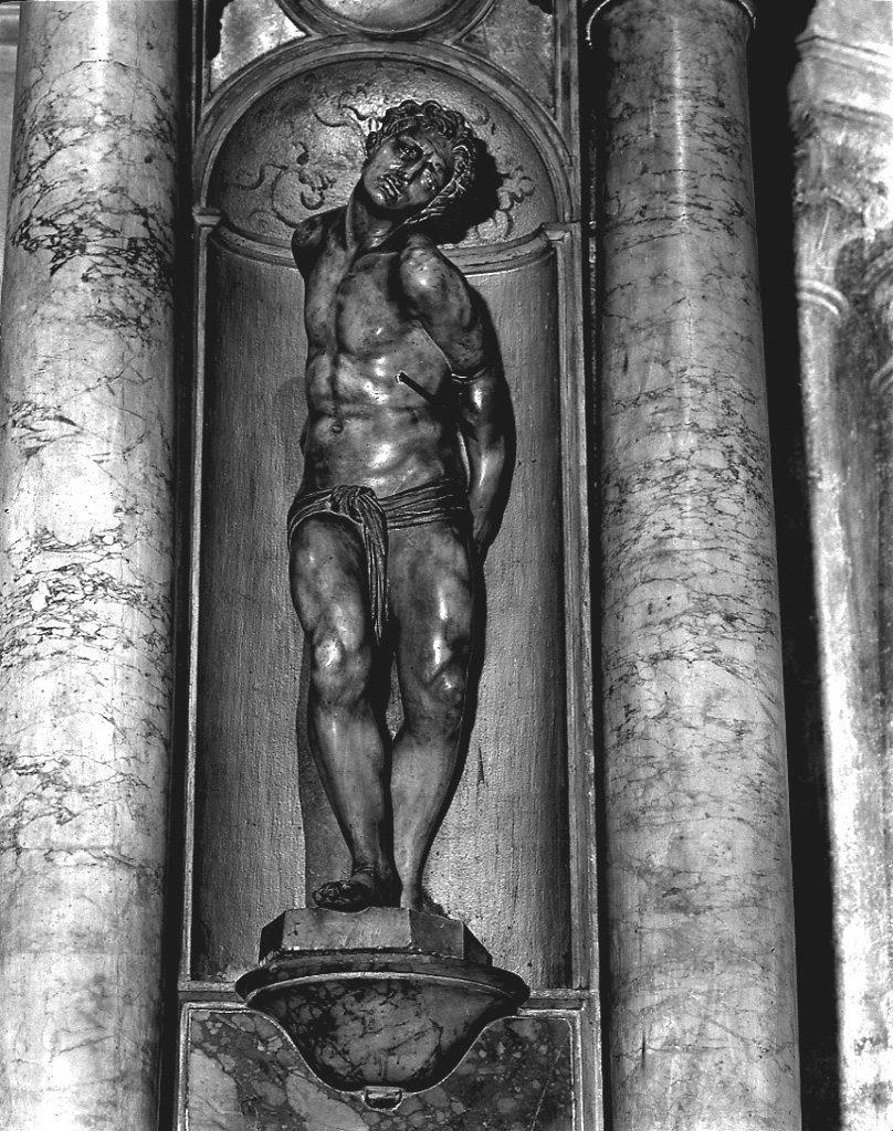 San Sebastiano (statua, elemento d'insieme) di Mosca Giovanni Maria (sec. XVI)