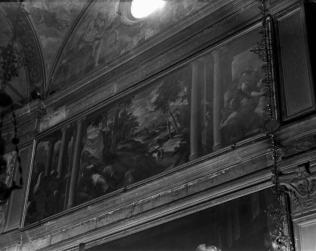 San Rocco nel deserto curato dall'angelo (dipinto) di Robusti Jacopo detto Tintoretto, Franck Pauwels detto Paolo Fiammingo, Piatti Sante (sec. XVI)