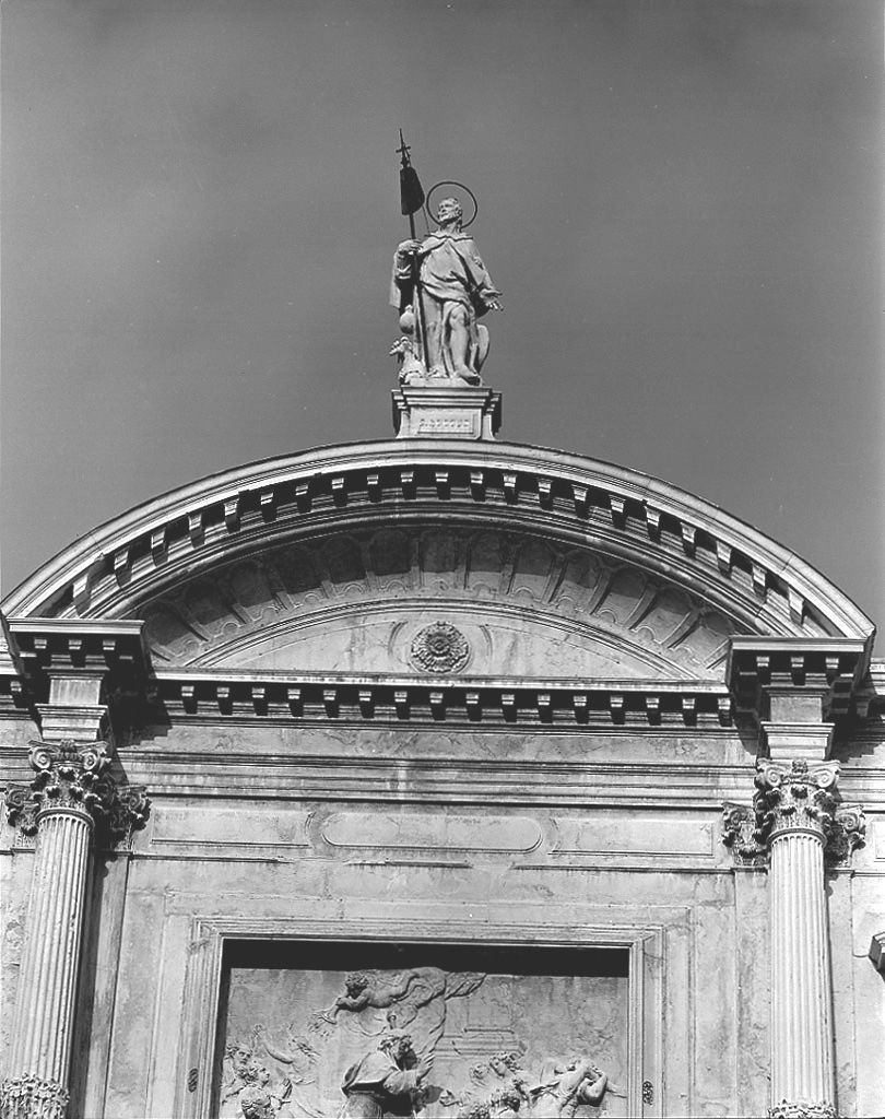 San Rocco (statua, elemento d'insieme) di Bernardi Giuseppe detto Giuseppe Torretti (sec. XVIII)