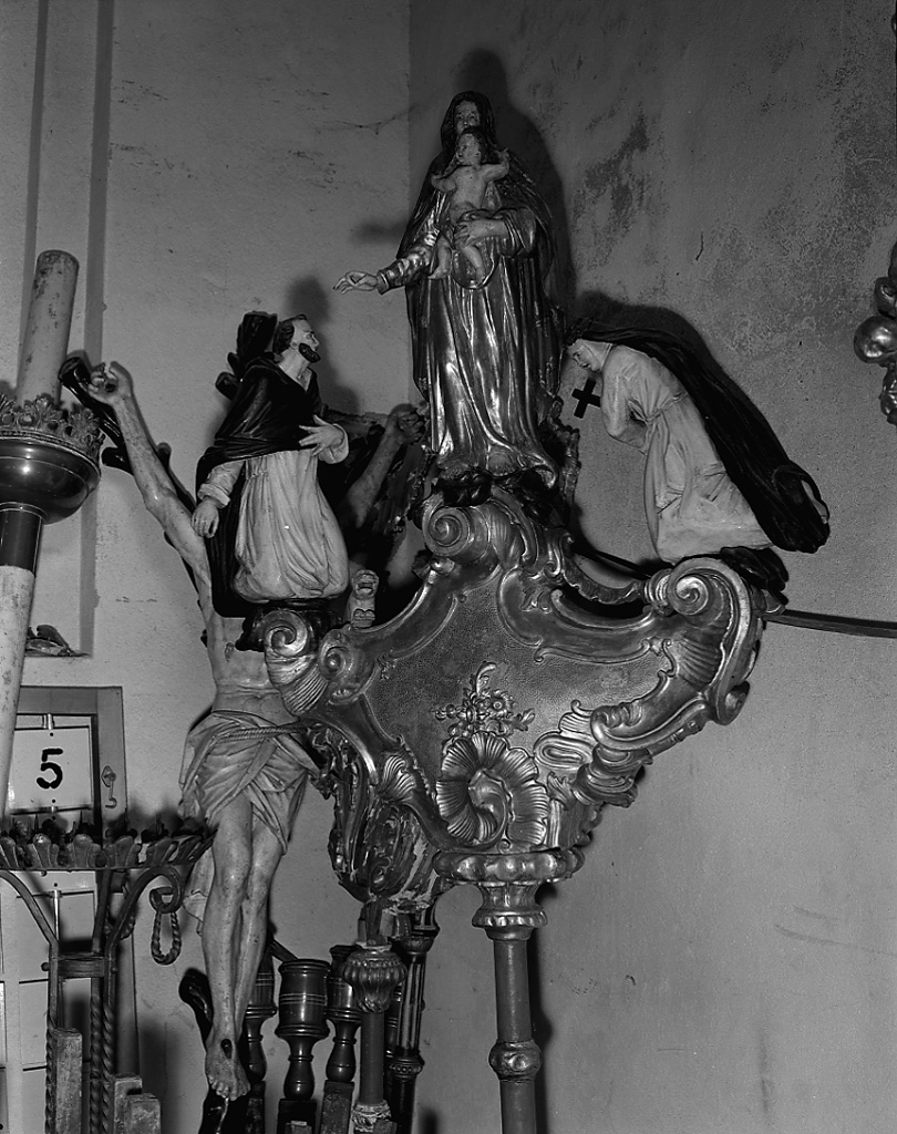 Madonna con Bambino e Santi (emblema di confraternita) - ambito veneto (sec. XVIII)