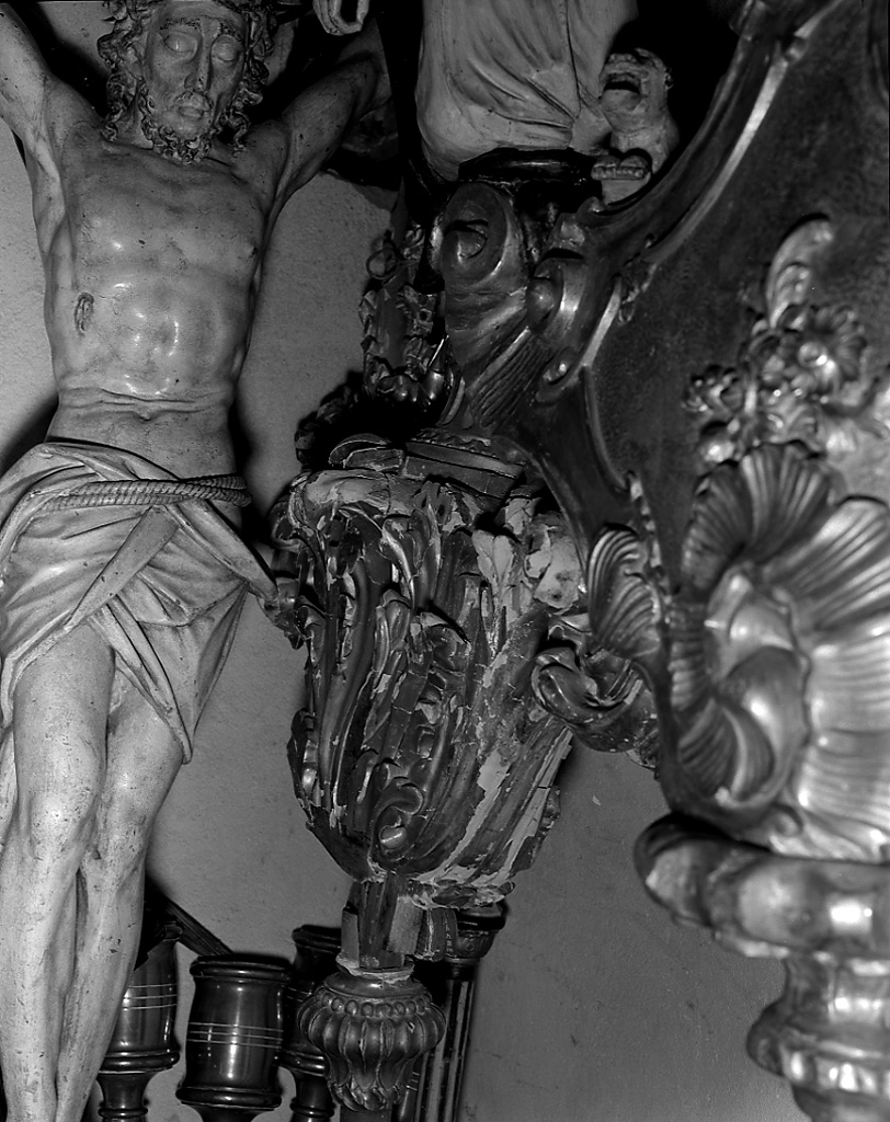 San Felice, San Fortunato, San Giacomo (emblema di confraternita) - ambito veneto (sec. XVIII)