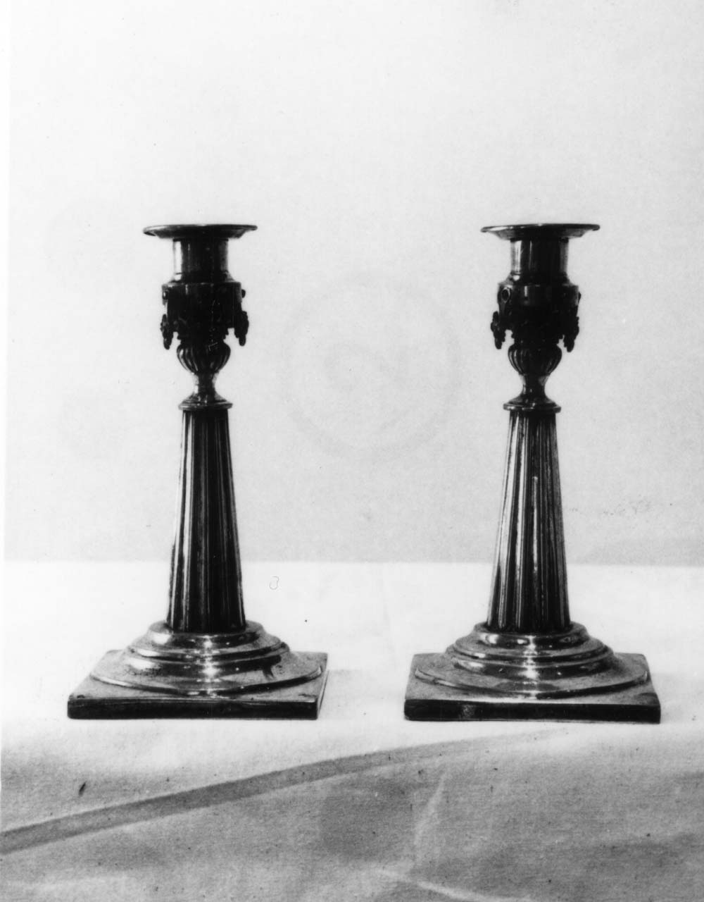 candeliere, coppia - bottega veneta (sec. XIX)