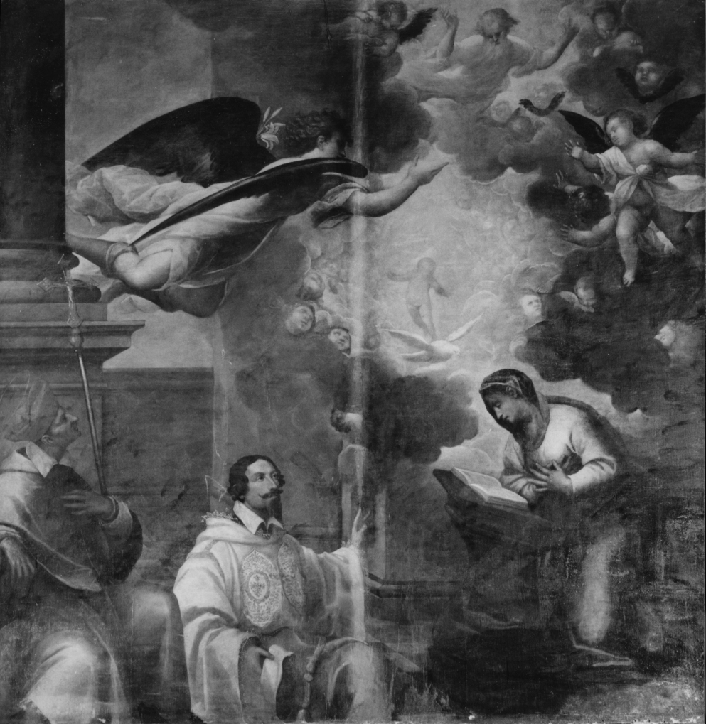 Annunciazione (dipinto) di Vecellio Francesco (attribuito) (fine/inizio secc. XV/ XVI)