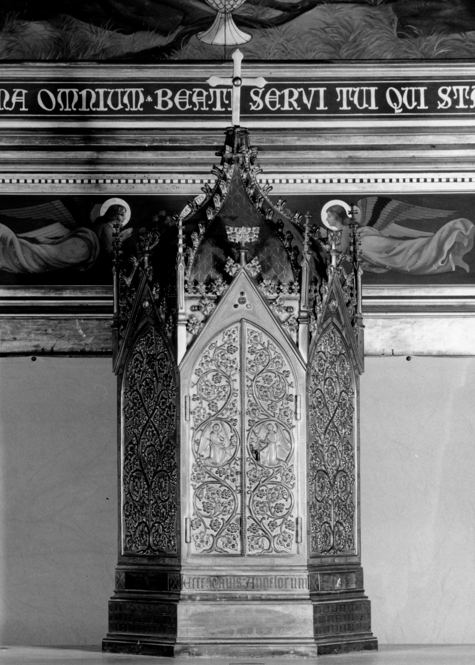 tabernacolo - a frontale architettonico - ambito veneto (sec. XIX)