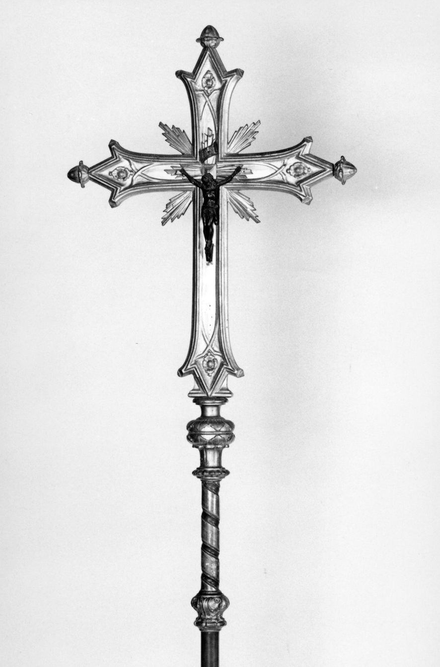 Cristo crocifisso (croce processionale) - ambito veneto (sec. XVIII)