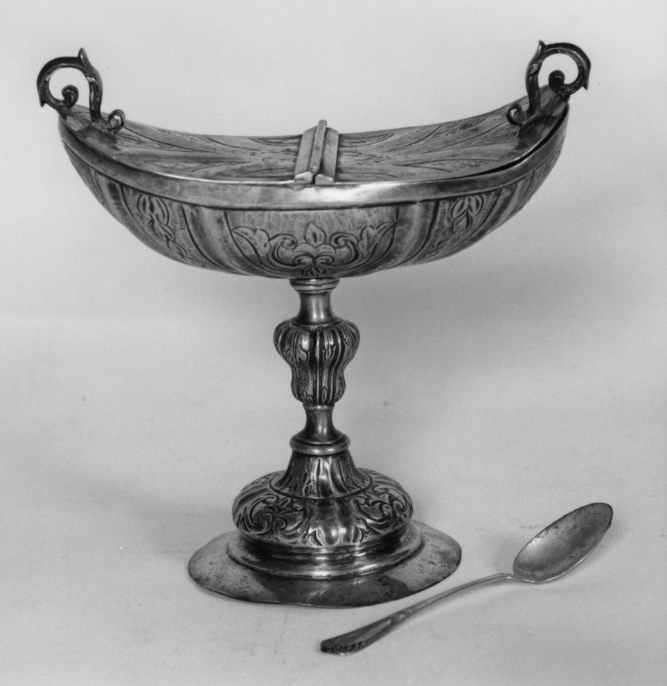 navicella portaincenso - bottega veneziana (seconda metà sec. XIX)