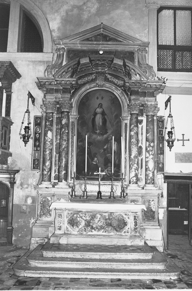 altare - ambito veneto (primo quarto sec. XVIII)