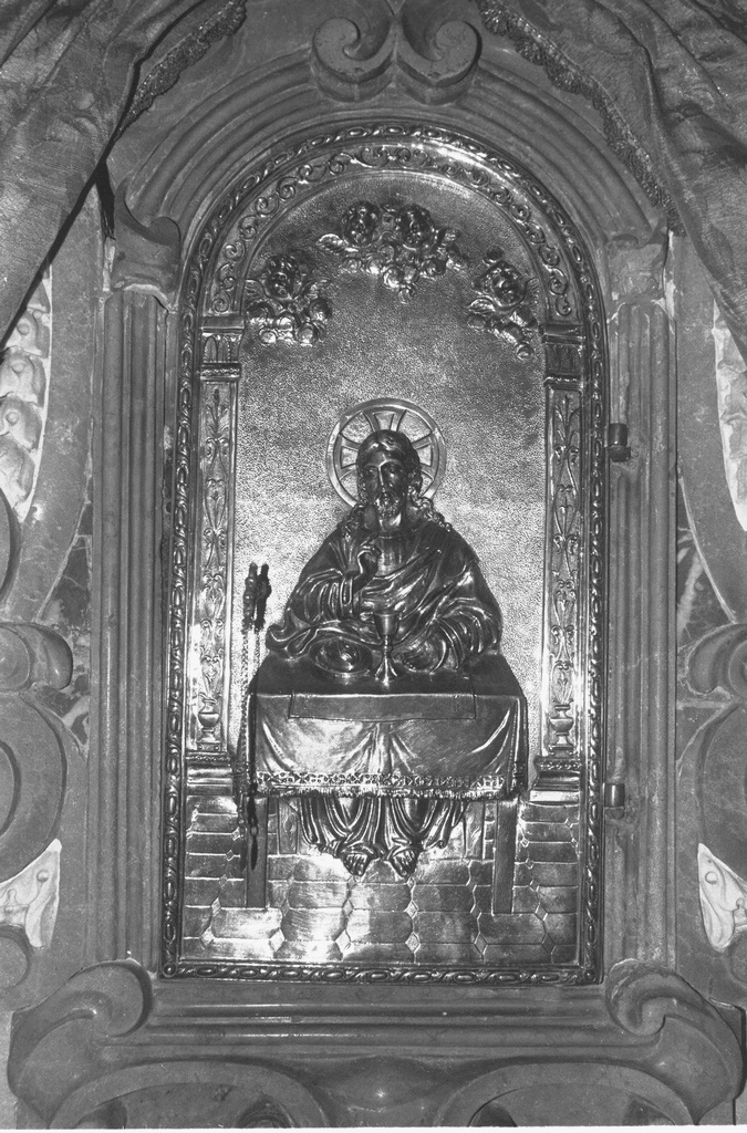 Cristo con il calice e il pane (sportello di tabernacolo, elemento d'insieme) - ambito veneto (prima metà sec. XVIII)