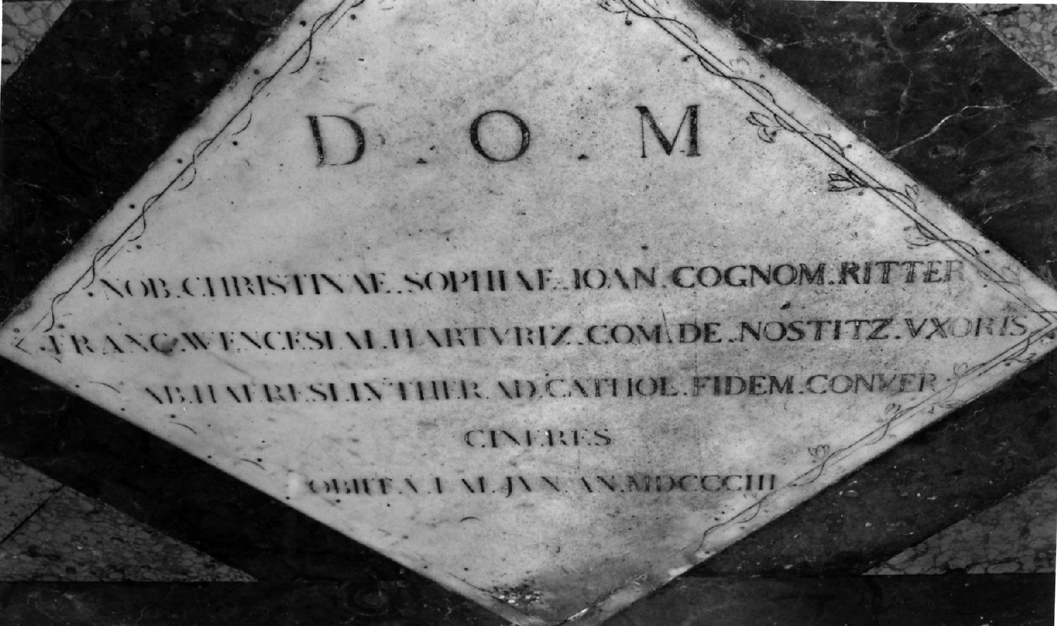 lapide tombale - ambito veneto (sec. XIX)