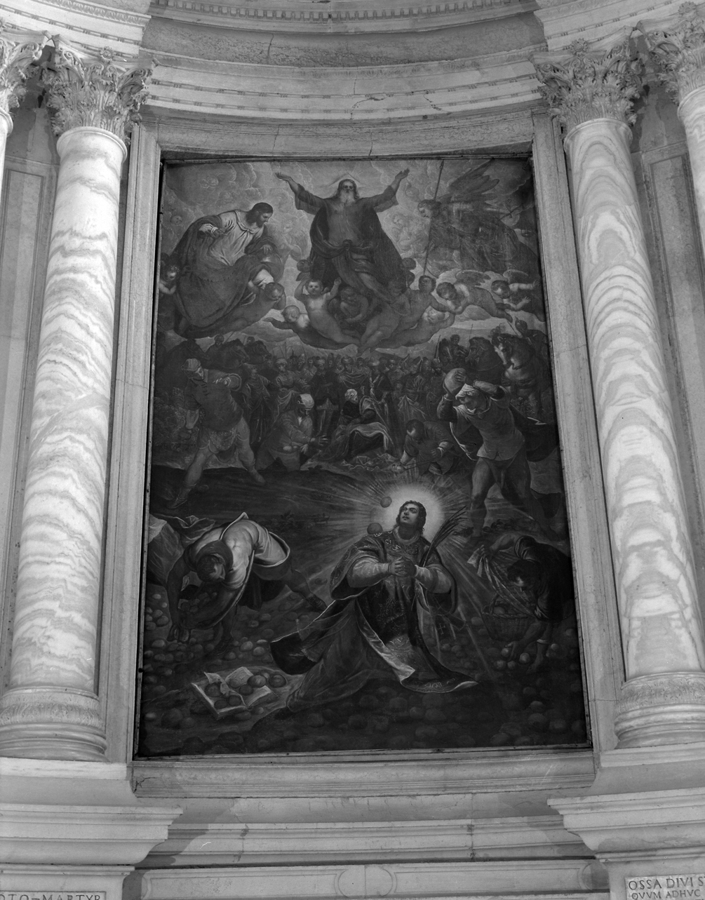 lapidazione di Santo Stefano (dipinto) di Robusti Domenico detto Domenico Tintoretto (sec. XVI)