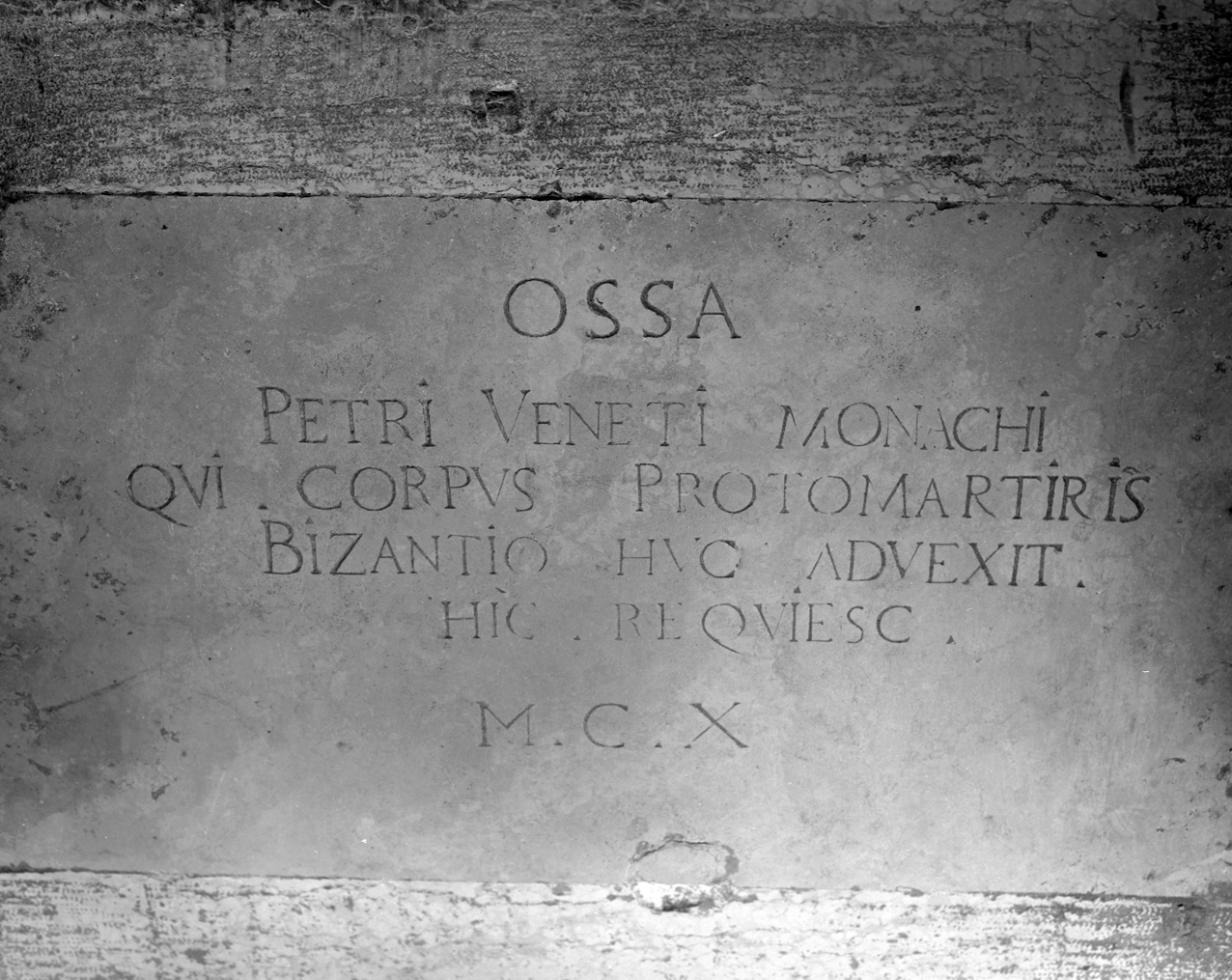 lapide - ambito veneto (terzo quarto sec. XVII)