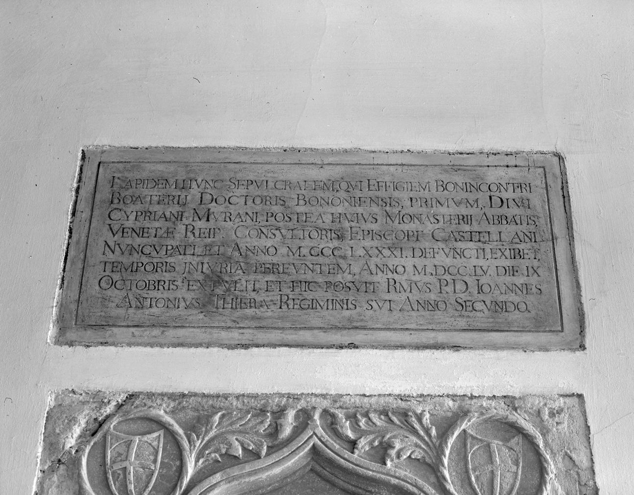 lapide - ambito veneto (terzo quarto sec. XVIII)