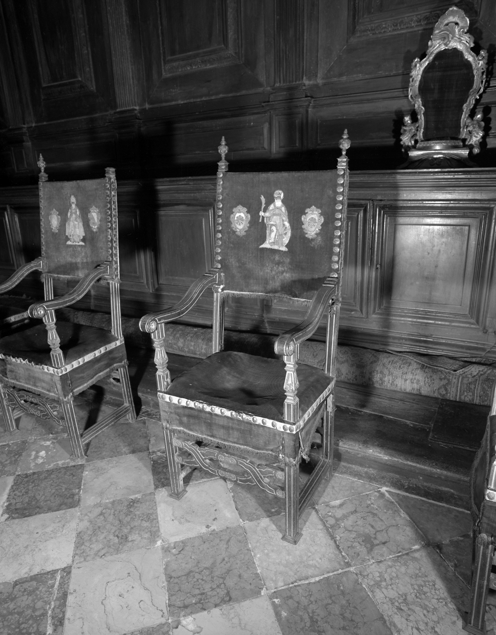 sedia - ambito veneto (fine/inizio secc. XVII/ XVIII)