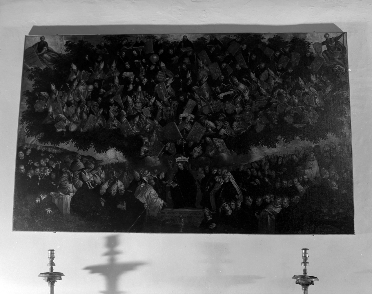 Albero della Religione Benedettina (dipinto) di Vassillacchi Antonio detto Aliense (ultimo quarto sec. XVI)