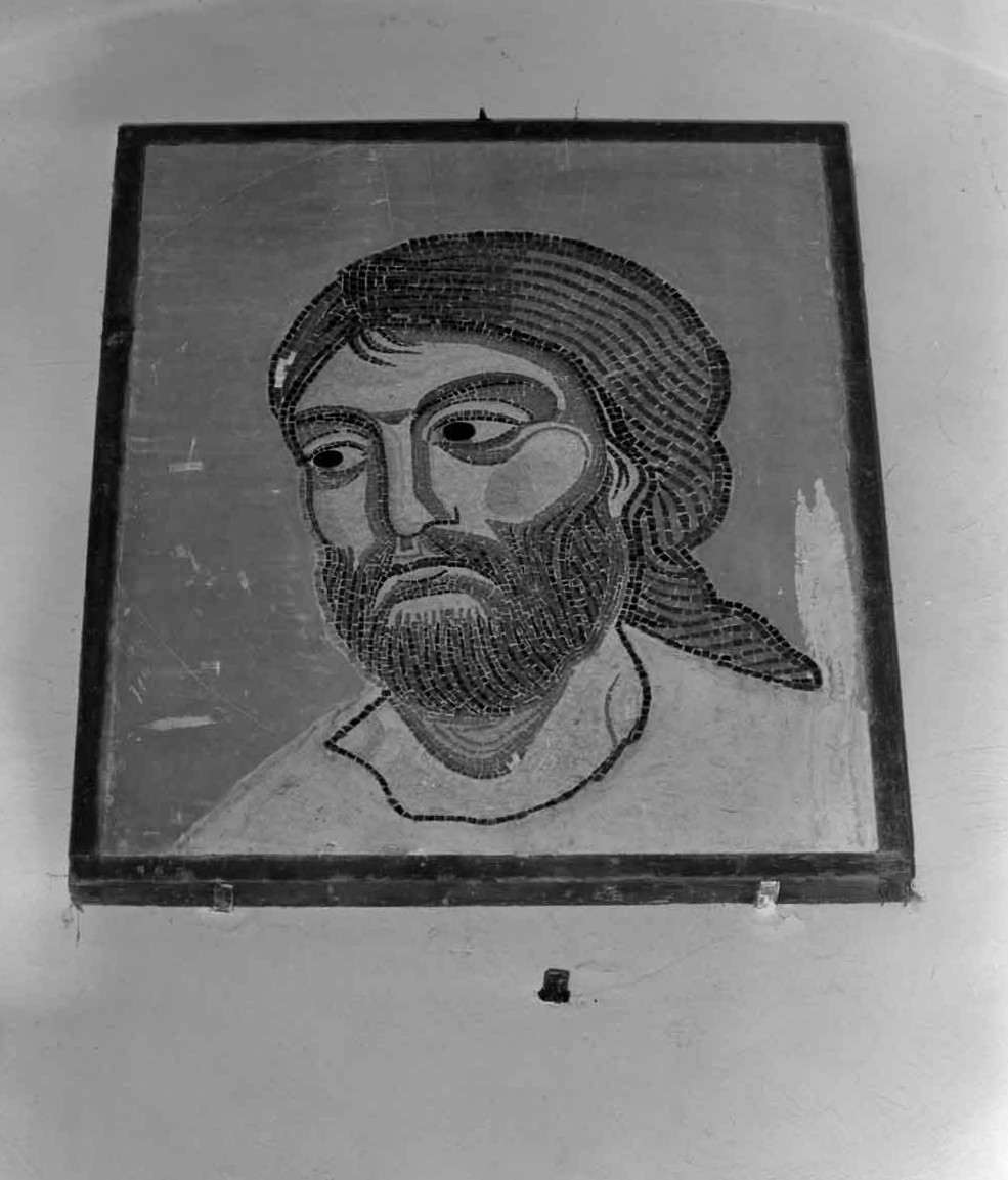 Cristo (decorazione musiva) di Moro Giovanni (sec. XIX)