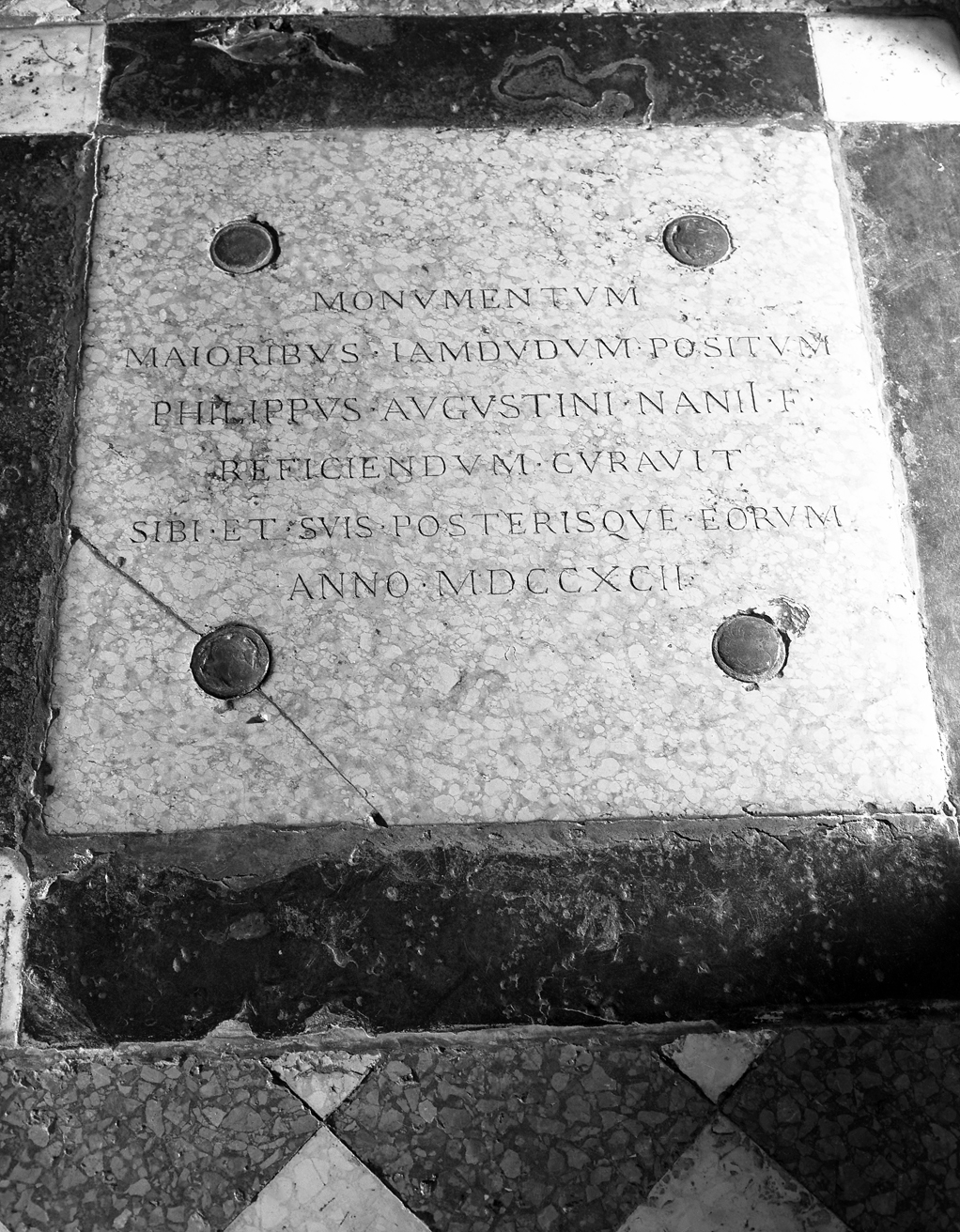 lapide - ambito veneziano (sec. XVIII)