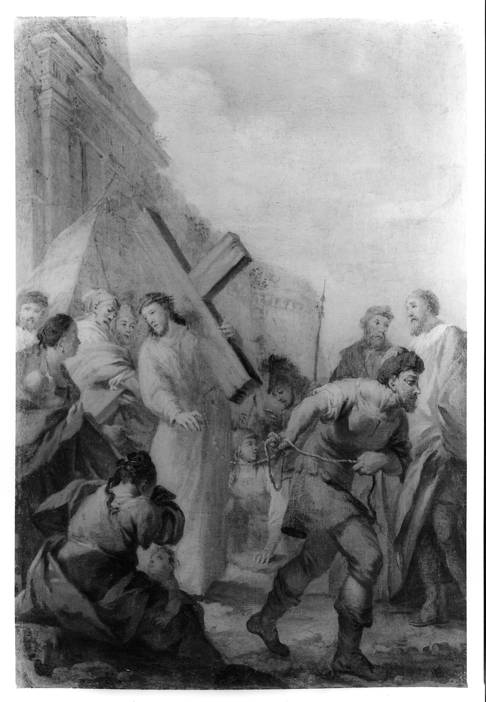 stazione VIII: Gesù consola le donne di Gerusalemme (Via Crucis) di Zucchi Antonio (sec. XVIII)