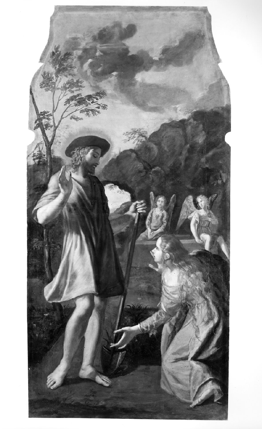 apparizione di Cristo risorto a Santa Maria Maddalena (dipinto) - bottega veneta (metà sec. XVII)