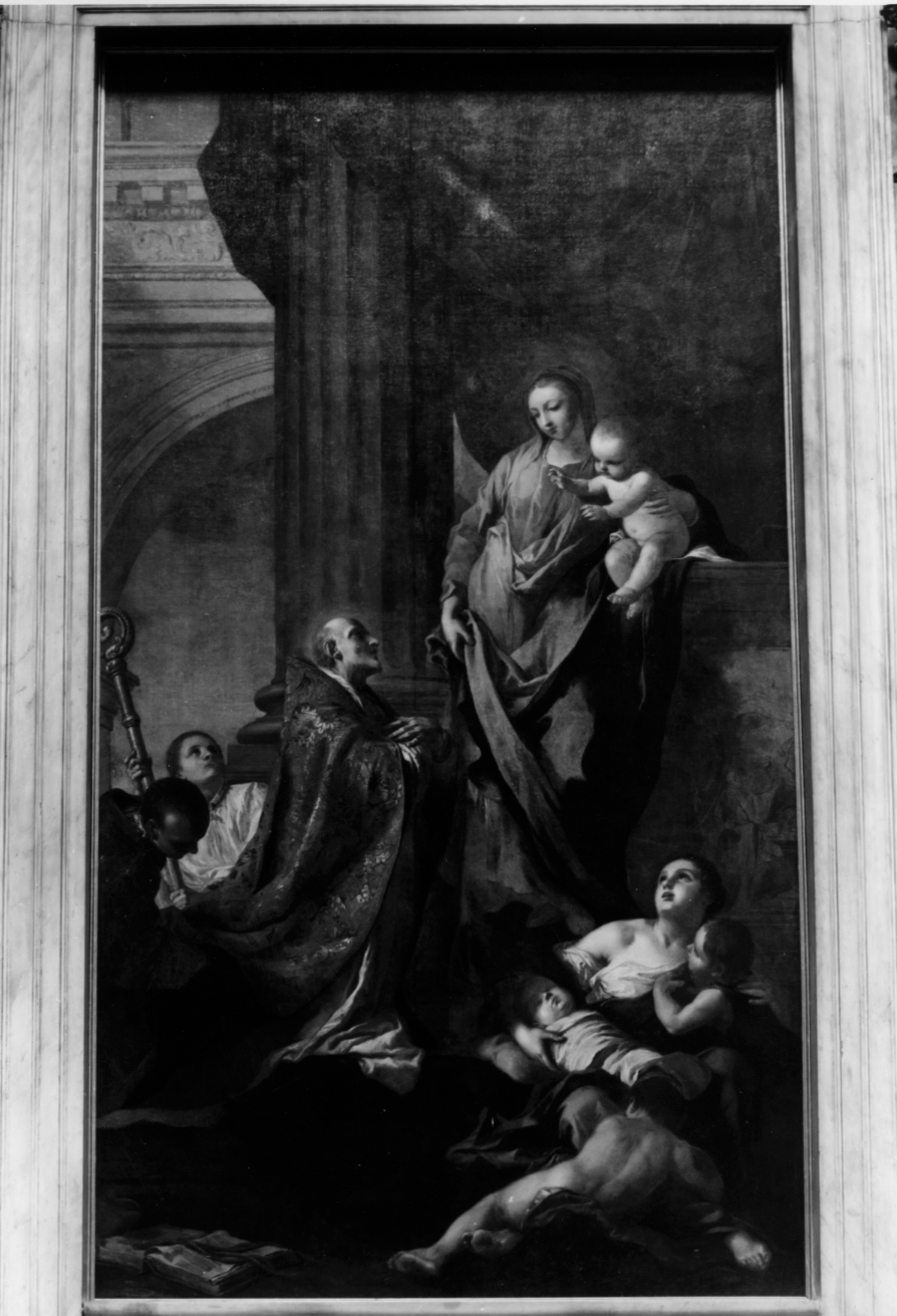 Madonna con Bambino/ San Gregorio Barbarigo (dipinto) di Cignaroli Giambettino (sec. XVIII)