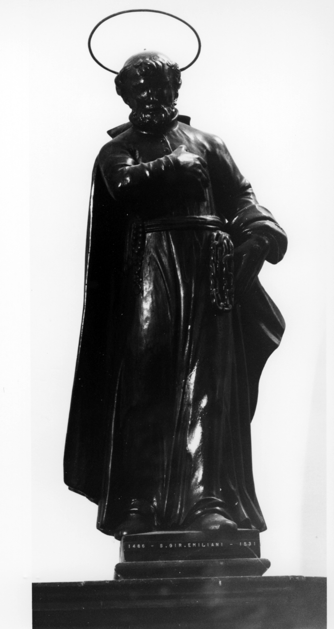 San Girolamo Emiliani (statuetta, elemento d'insieme) - bottega veneziana (sec. XVIII)