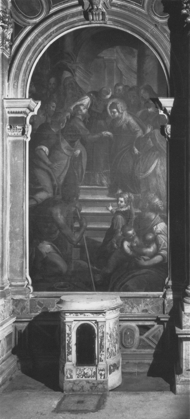 Sposalizio della Vergine, Sposalizio di Maria Vergine (dipinto) di Negretti Jacopo detto Palma il Giovane (sec. XVII)