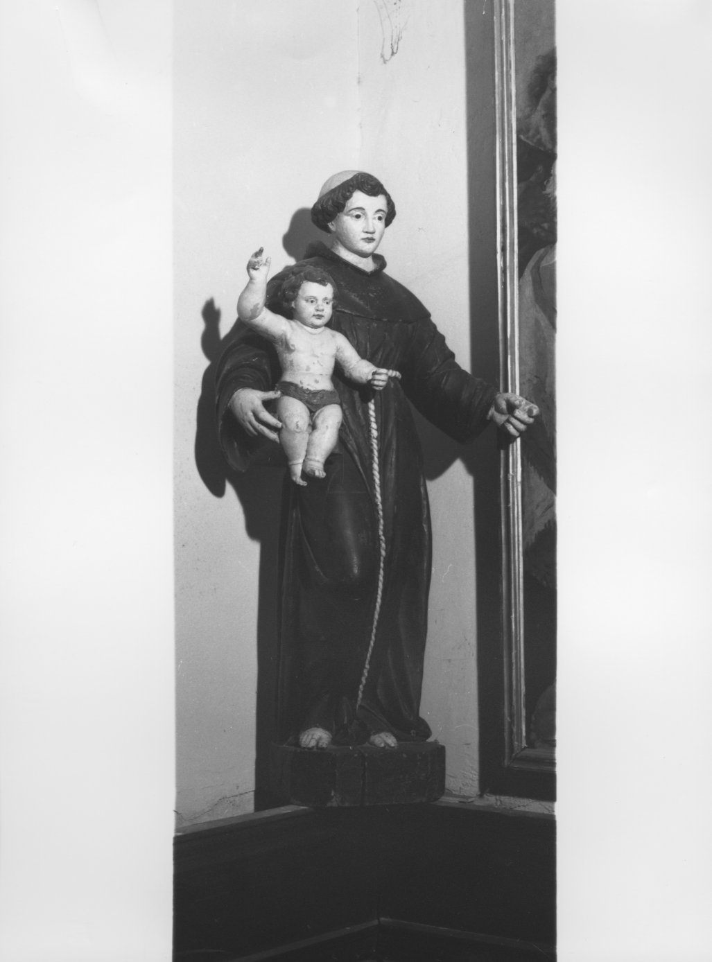 Sant'Antonio da Padova con il bambino (scultura) - ambito veneto (sec. XIX)